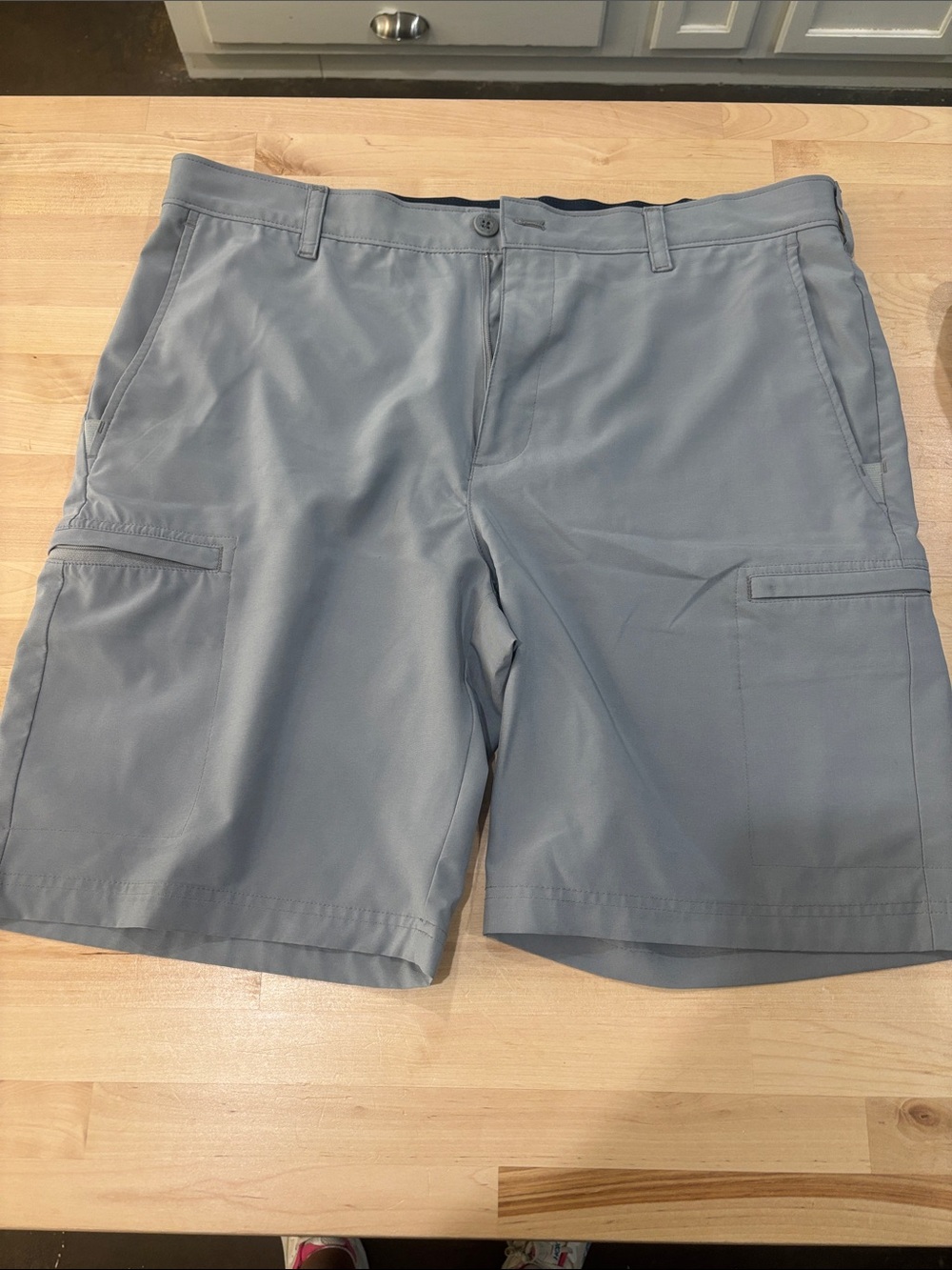 Men's Lightweight Cargo Shorts in Grey - Casual Utility Style